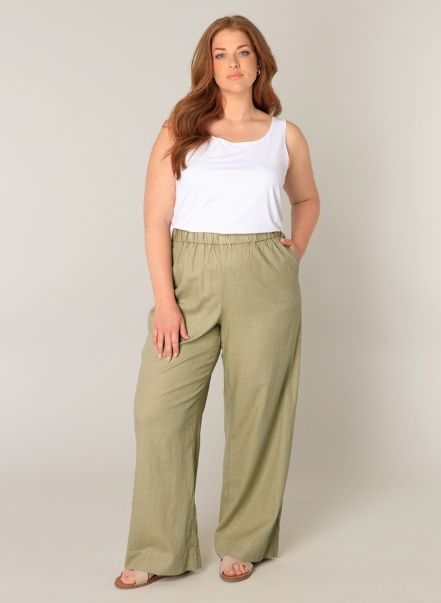 Base Level Curvy Leinenhose »Yula« Große Größen