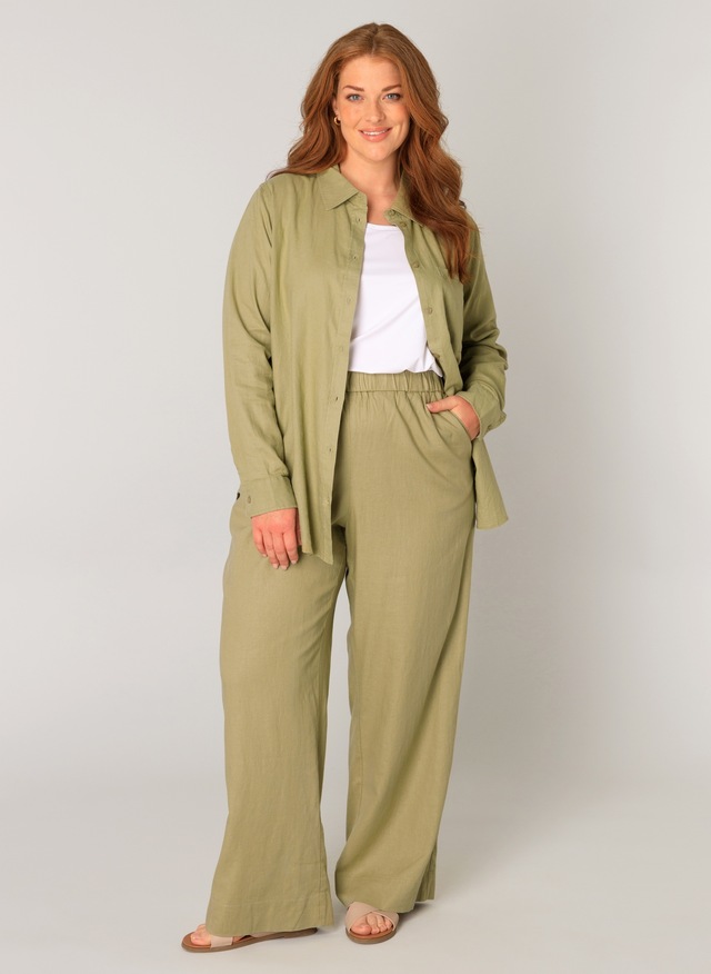 Base Level Curvy Leinenhose »Yula« Große Größen