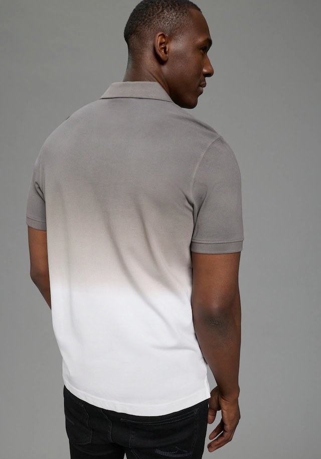 DELMAO Poloshirt kurzärmelig, lässiges Batikmuster, Polokragen