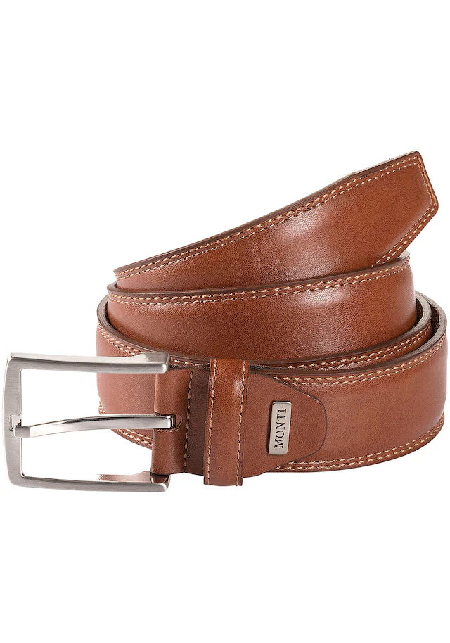 MONTI Synthetikgürtel »WIEN« 3,5 cm breit, Klassisch-Business, kürzbar, bis Gr. 150 cm