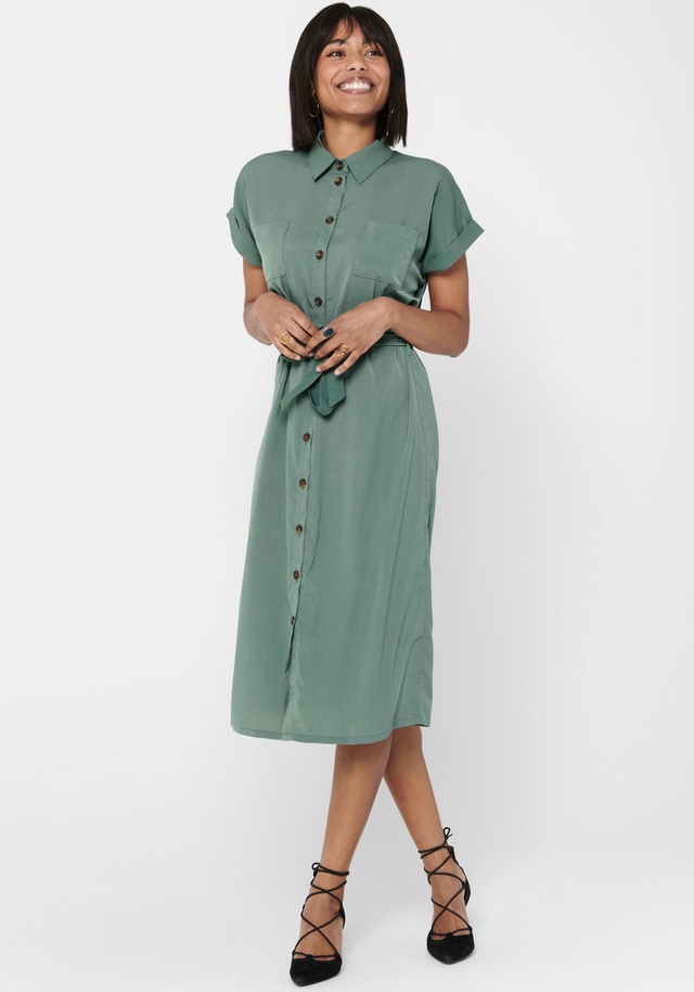 ONLY Hemdblusenkleid »ONLHANNOVER S/S SHIRT DRESS NOOS WVN« Brusttaschen Sommerkleid