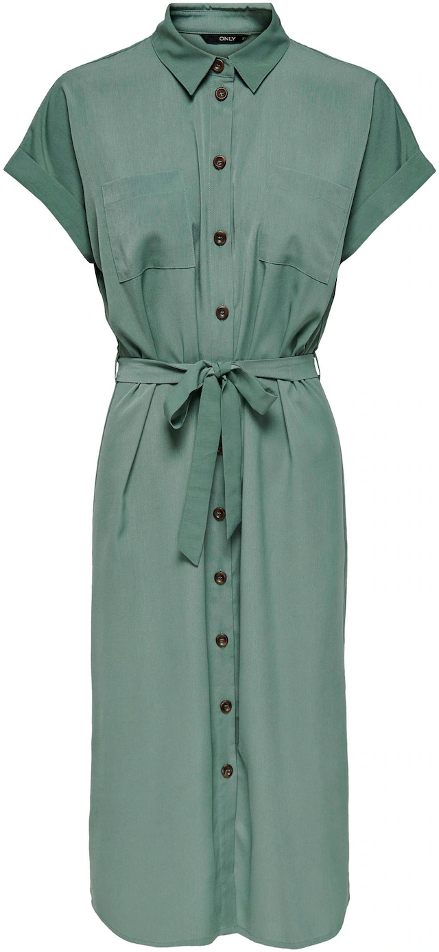 ONLY Hemdblusenkleid »ONLHANNOVER S/S SHIRT DRESS NOOS WVN« Brusttaschen Sommerkleid