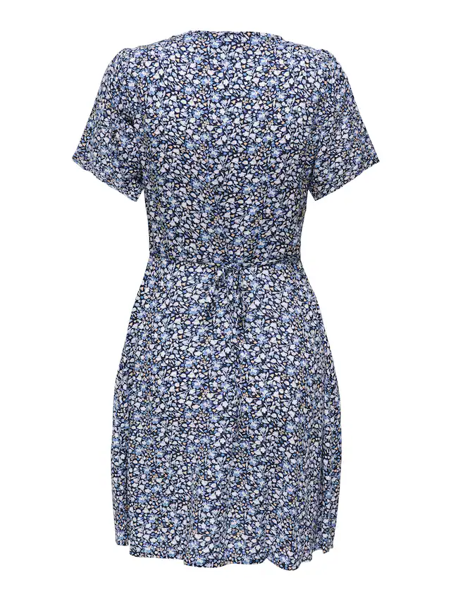 ONLY Minikleid »ONLEVIDA S/S SHORT DRESS WVN NOOS« Viskose, regular fit, V-Ausschnitt