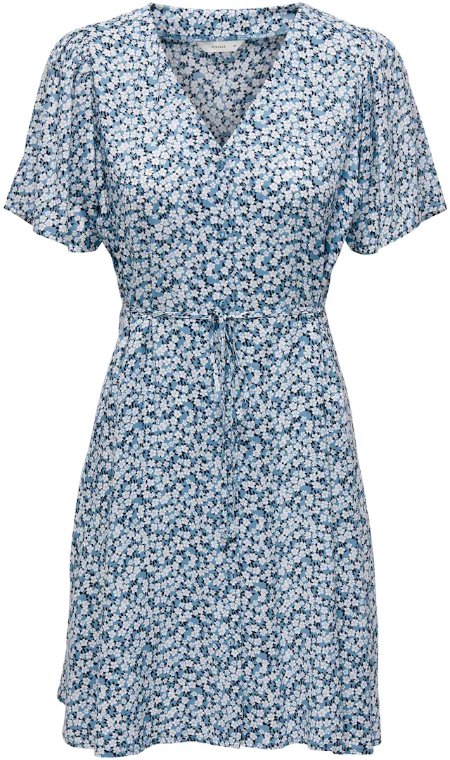 ONLY Minikleid »ONLEVIDA S/S SHORT DRESS WVN NOOS« Viskose, regular fit, V-Ausschnitt