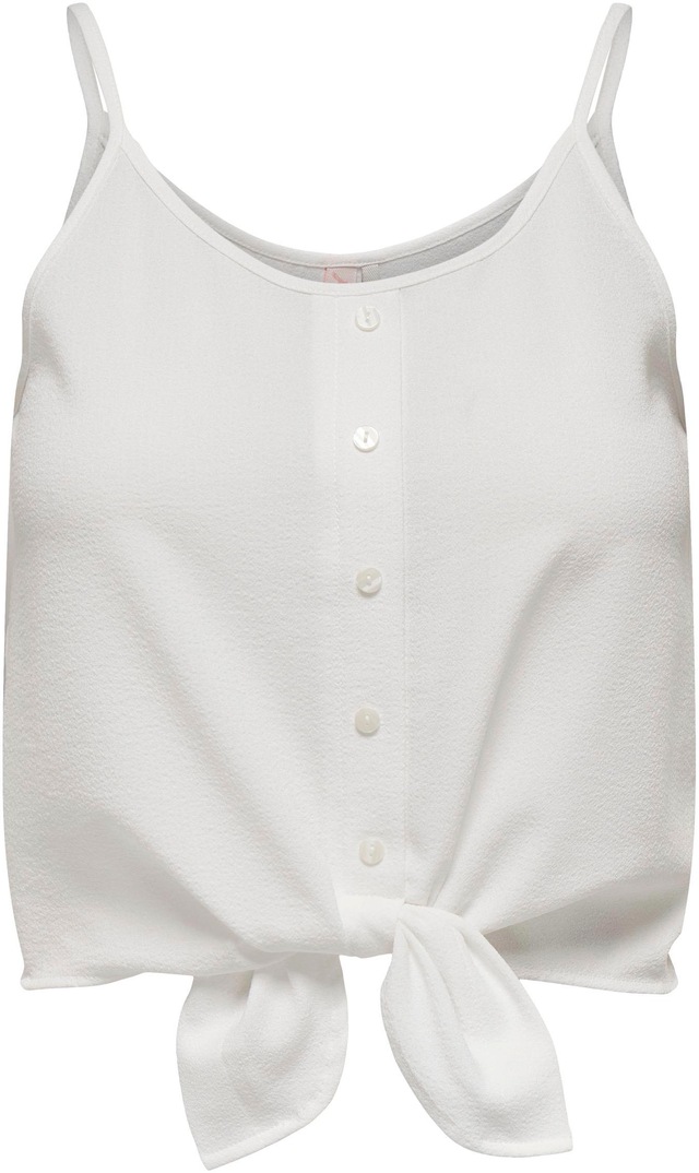 ONLY Trägertop »ONLLECEY SL KNOT SINGLET NOOS WVN« Materialmix, regular fit