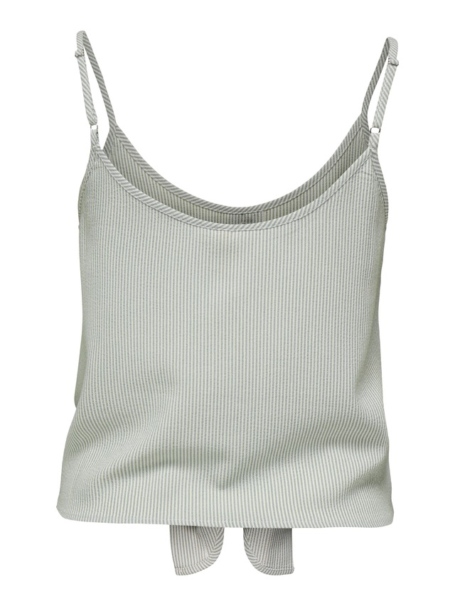ONLY Trägertop »ONLLECEY SL KNOT SINGLET NOOS WVN« Materialmix, regular fit
