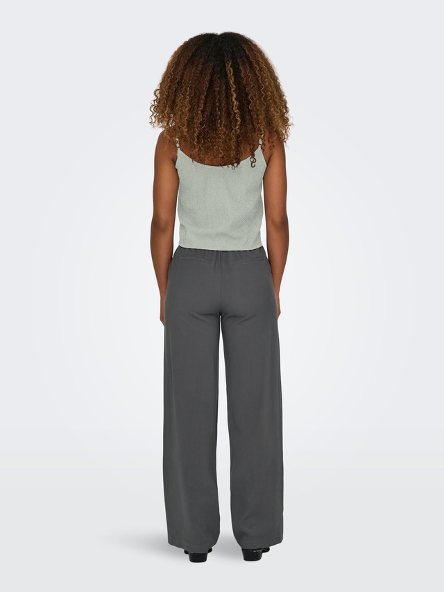 ONLY Trägertop »ONLLECEY SL KNOT SINGLET NOOS WVN« Materialmix, regular fit