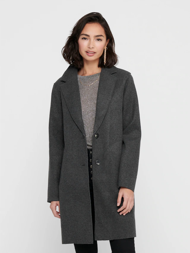 ONLY Langmantel »ONLCARRIE BONDED COAT OTW NOOS« Polyester, lässig weit