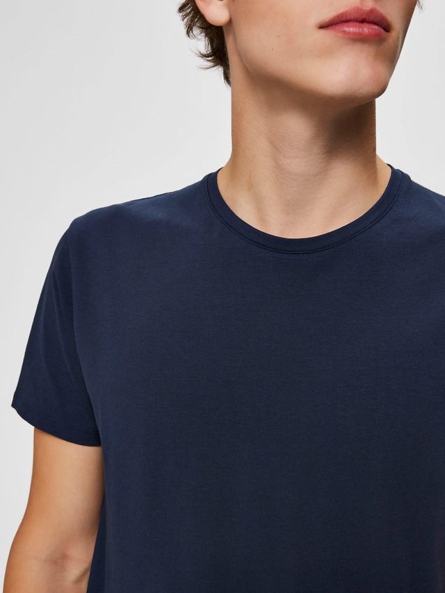 SELECTED Rundhalsshirt »SLHNEWPIMA SS O-NECK TEE NOOS«