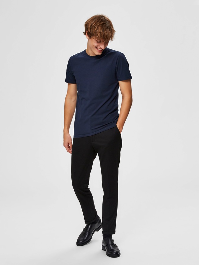 SELECTED Rundhalsshirt »SLHNEWPIMA SS O-NECK TEE NOOS«
