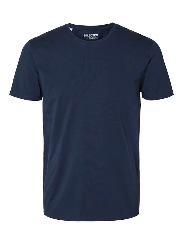 SELECTED Rundhalsshirt »SLHNEWPIMA SS O-NECK TEE NOOS«