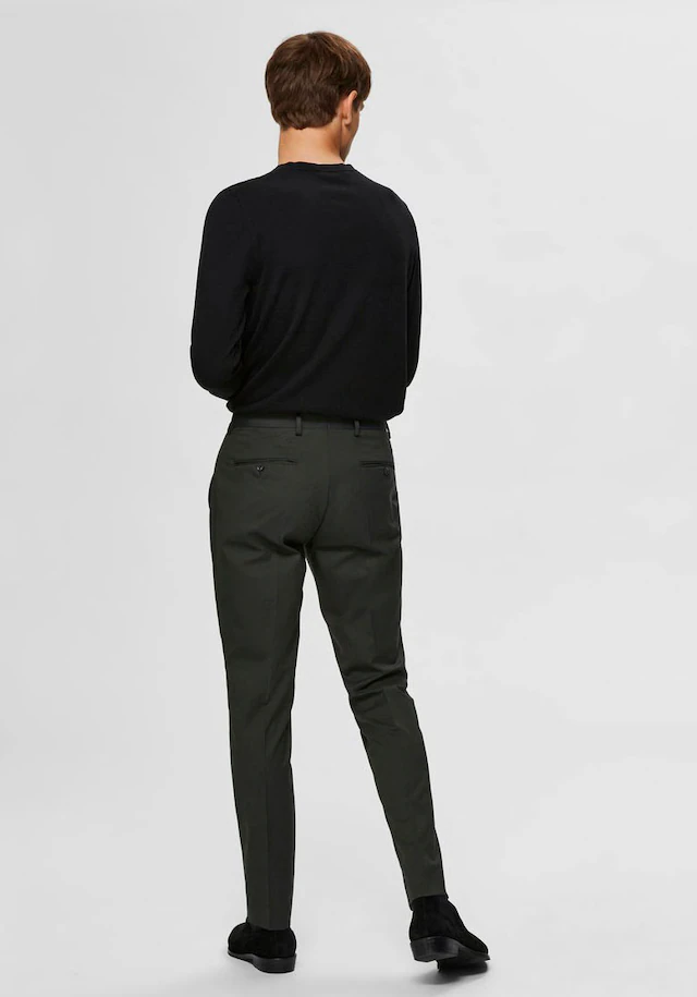 SELECTED Rundhalspullover »SLHBERG CREW NECK NOOS« Baumwolle, regular fit