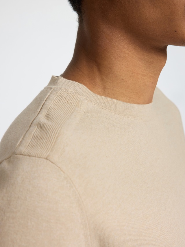 SELECTED Rundhalspullover »SLHBERG CREW NECK NOOS« Baumwolle, regular fit