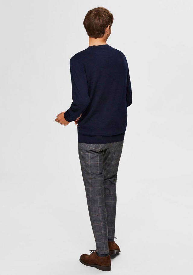 SELECTED Rundhalspullover »SLHBERG CREW NECK NOOS« Baumwolle, regular fit
