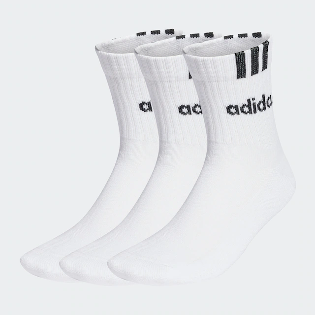 adidas Sportswear Sportsocken »3-STREIFEN LINEAR HALF-CREW CUSHIONED, 3 PAAR« 3 Stk. tlg.