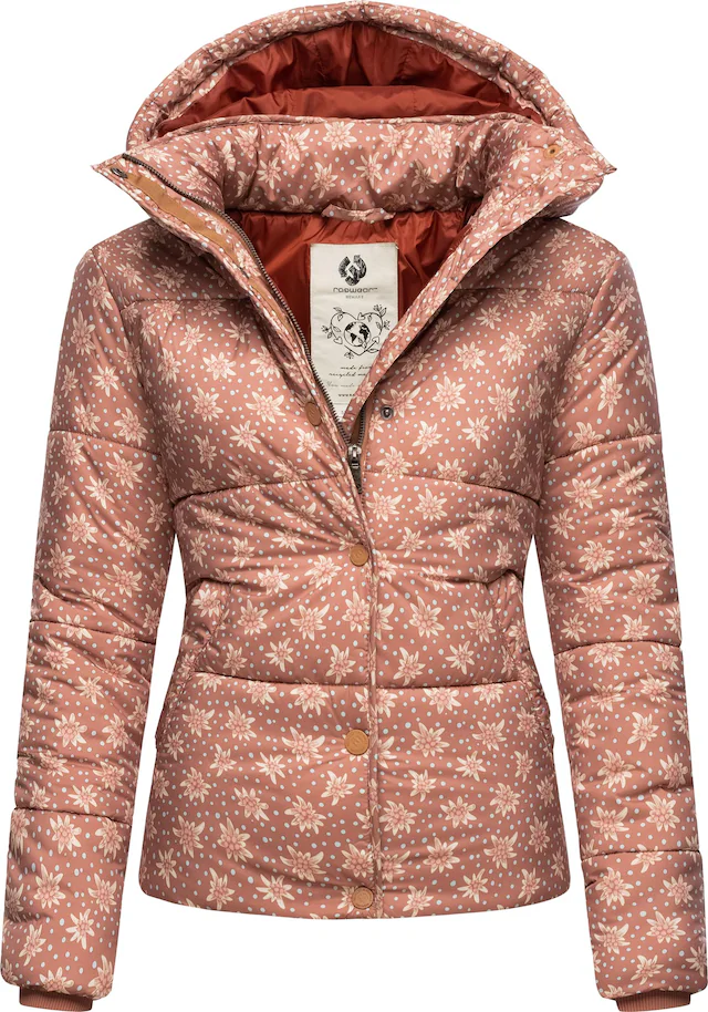 Ragwear Steppjacke »Relive Remake« mit Kapuze Modische cropped Winter Kurzjacke