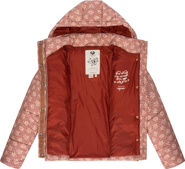 Ragwear Steppjacke »Relive Remake« mit Kapuze Modische cropped Winter Kurzjacke