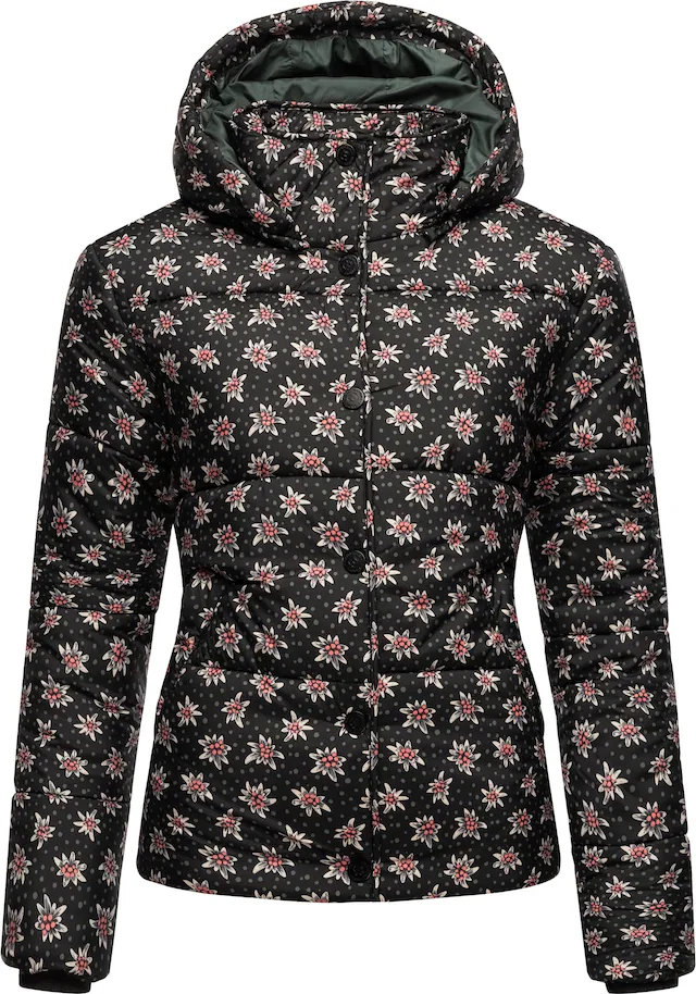 Ragwear Steppjacke »Relive Remake« mit Kapuze Modische cropped Winter Kurzjacke