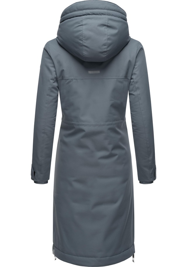 Ragwear Wintermantel »Refutura Remake« Langer wasserdichter Mantel mit Kapuze