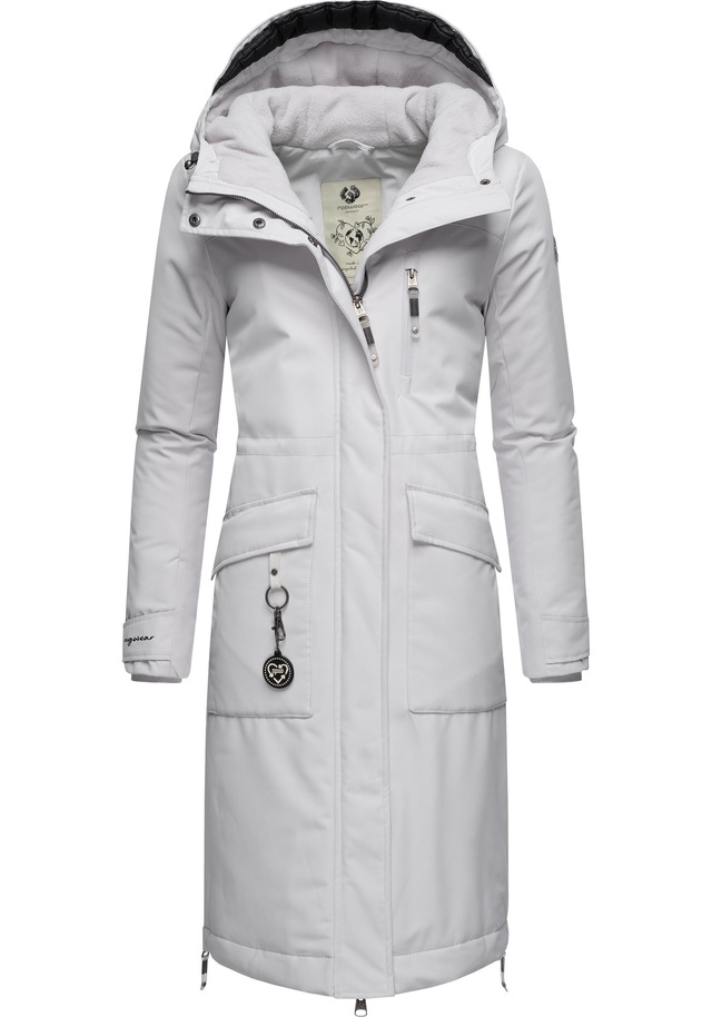 Ragwear Wintermantel »Refutura Remake« Langer wasserdichter Mantel mit Kapuze