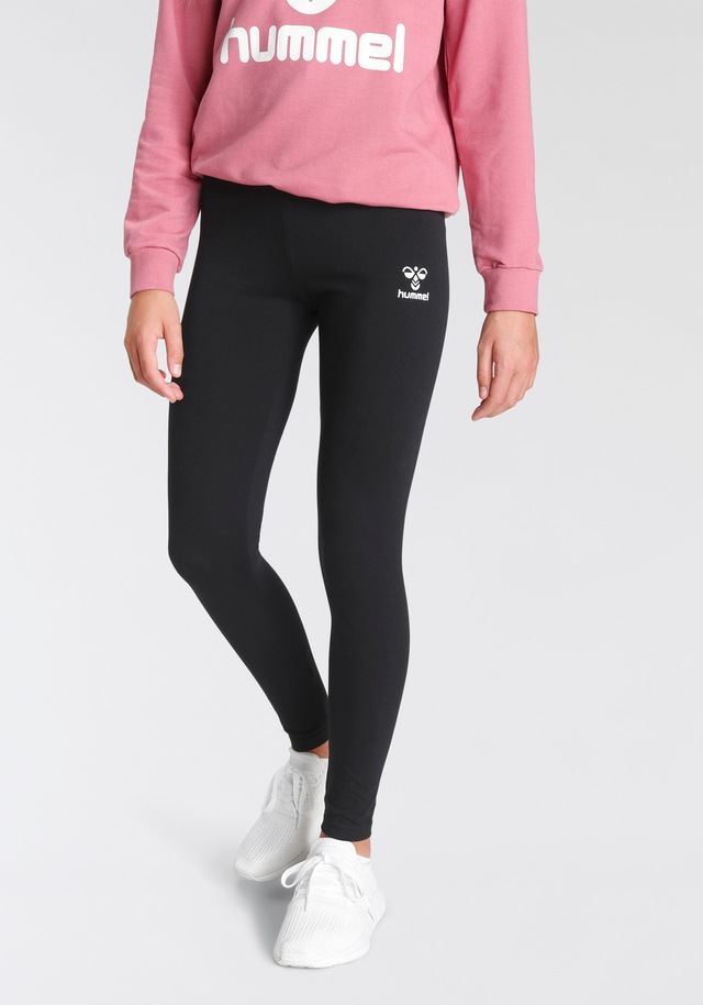 hummel Leggings »für Kinder« für Kinder, mit abgesteppter Beinabschluss, extra enge Beinform