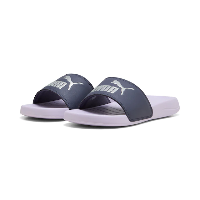 PUMA Badesandale »POPCAT 20 BX« für Strand, Pool und Freizeit, mit weichem Textil-Innenmaterial