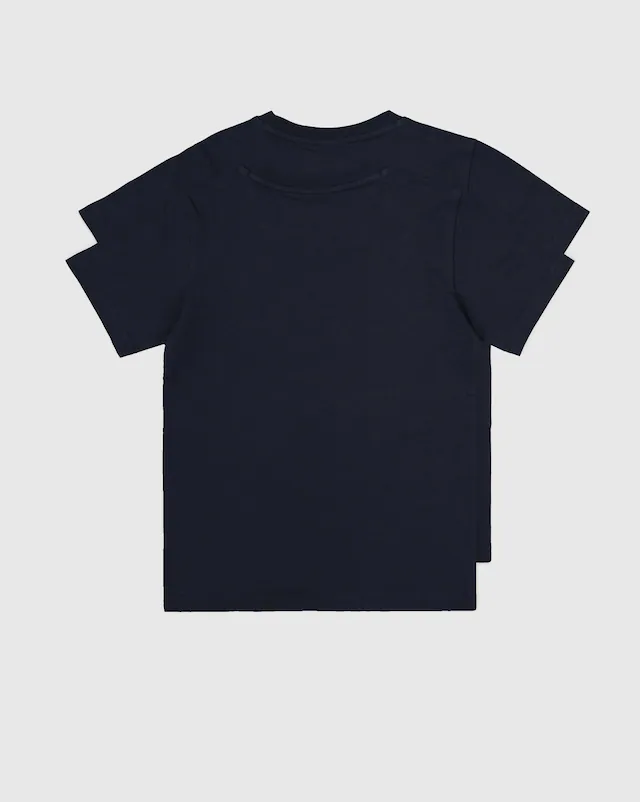 Champion T-Shirt Packung, 2 Stk. 2er-Pack, Kurzarm, mit Rundhalsausschnitt, aus Baumwolle