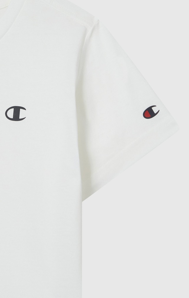 Champion T-Shirt Packung, 2 Stk. 2er-Pack, Kurzarm, mit Rundhalsausschnitt, aus Baumwolle