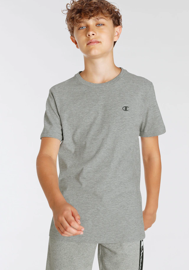 Champion T-Shirt Packung, 2 Stk. 2er-Pack, Kurzarm, mit Rundhalsausschnitt, aus Baumwolle