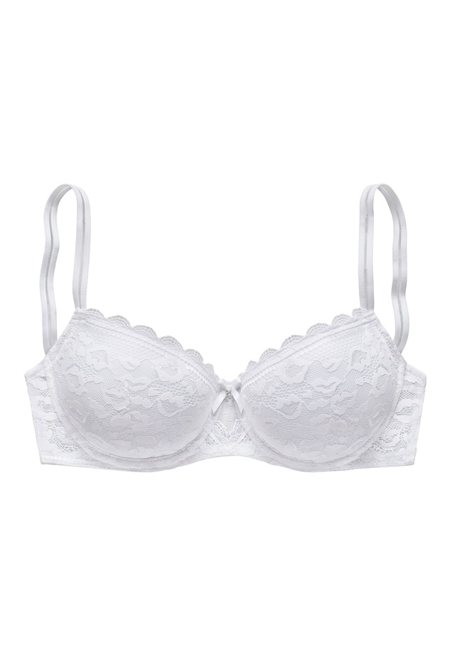 Vivance Schalen-BH aus Spitze in Leo-Optik im modischen Balconnet-Schnitt, Dessous