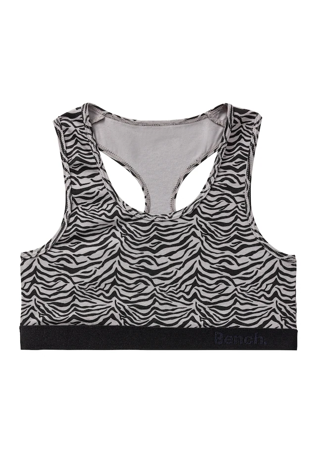 Bench. Set: Bustier mit Panty, 4 in tonigem Zebramuster