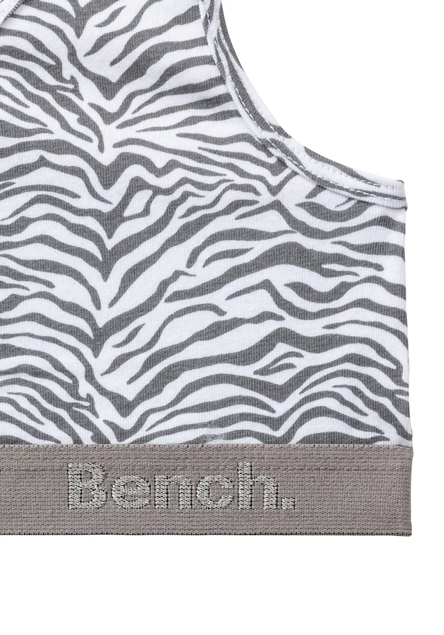 Bench. Set: Bustier mit Panty, 4 in tonigem Zebramuster