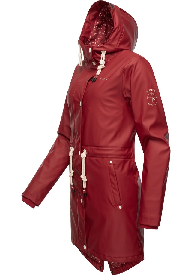 Navahoo Regenjacke »Flower of Ocean« mit Kapuze Wasserdichter Damen Outdoor Regenmantel