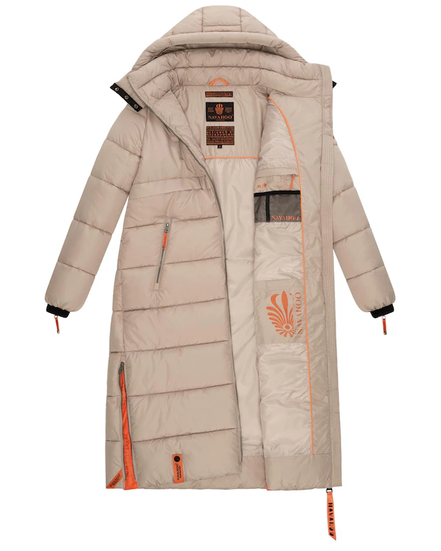 Navahoo Steppmantel »Kristallblume« modischer, gesteppter Damen Wintermantel