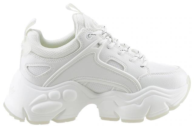 Buffalo Sneaker »BINARY« in monochromer Optik, Freizeitschuh, Halbschuh, Schnürschuh