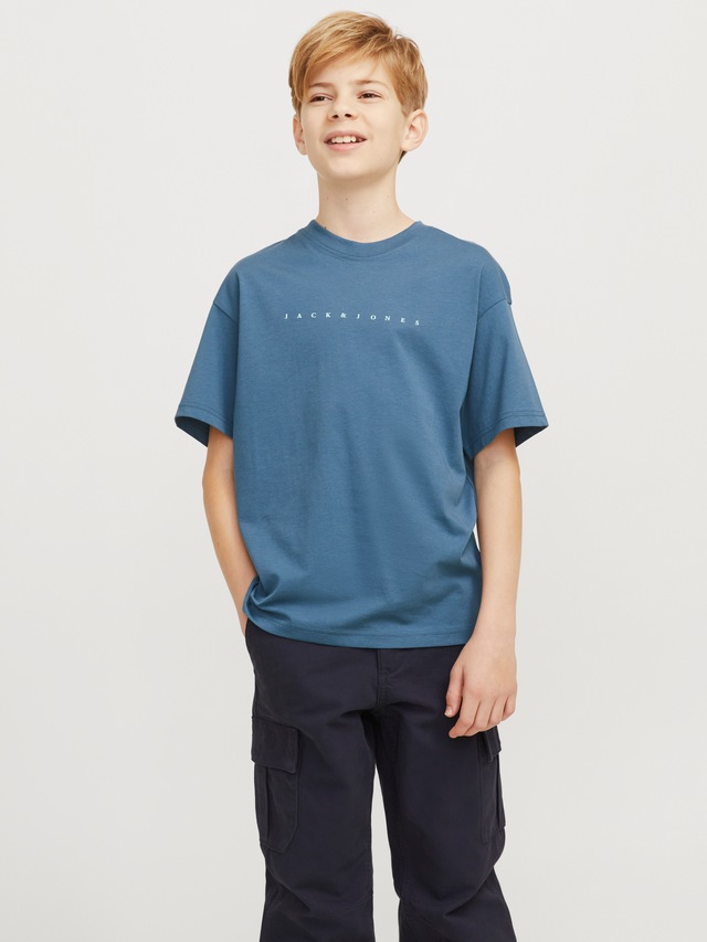 Jack & Jones Junior Rundhalsshirt »JJESTAR lässig, weich, atmungsaktiv, stylisch« bedruckt, casual, relaxed fit, Rundhals