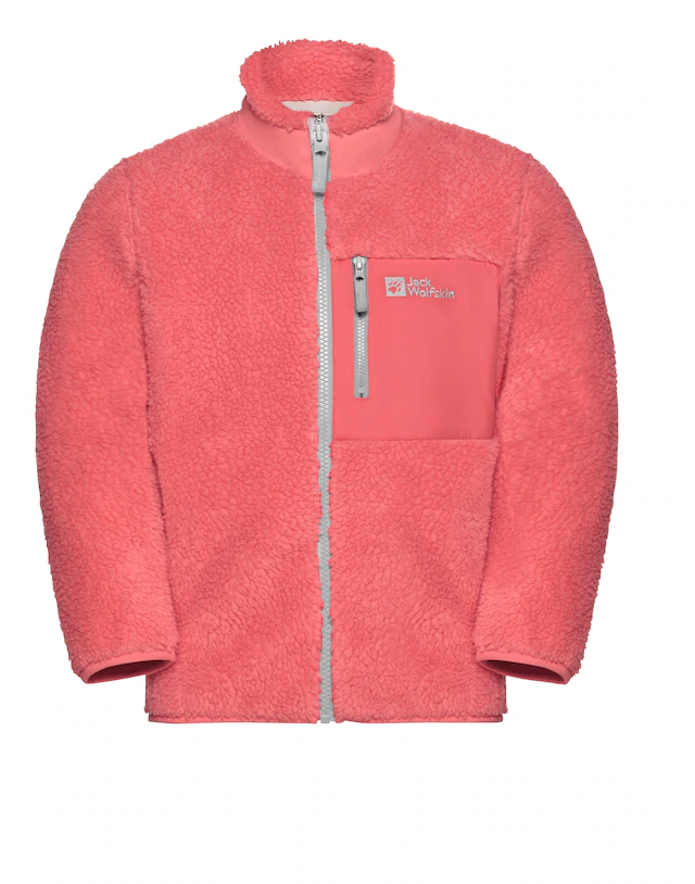 Jack Wolfskin Fleecejacke »ICE CURL JACKET K« mit Eingrifftaschen und Brusttaschen, atmungsaktiv, winddicht