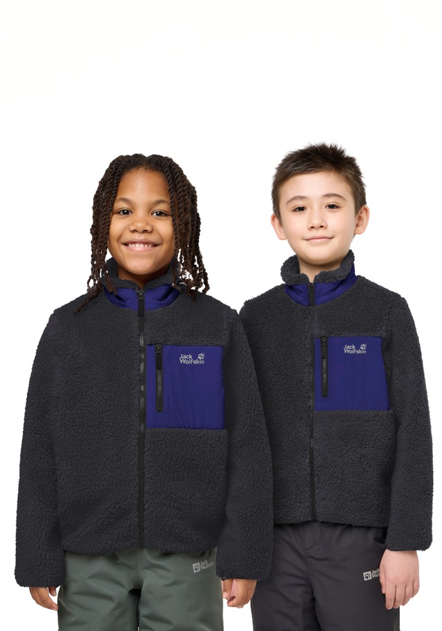 Jack Wolfskin Fleecejacke »ICE CURL JACKET K« mit Eingrifftaschen und Brusttaschen, atmungsaktiv, winddicht