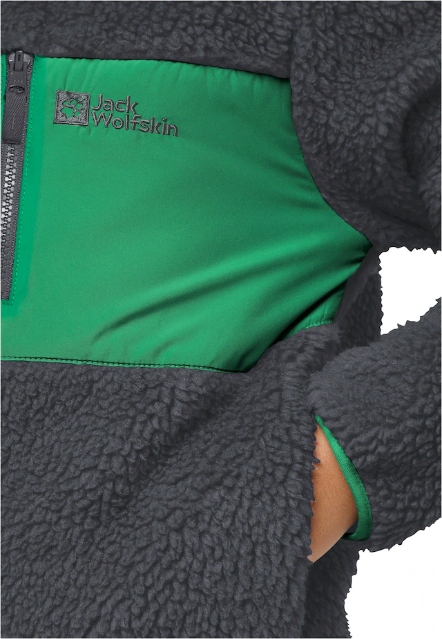 Jack Wolfskin Fleecejacke »ICE CURL JACKET K« mit Eingrifftaschen und Brusttaschen, atmungsaktiv, winddicht