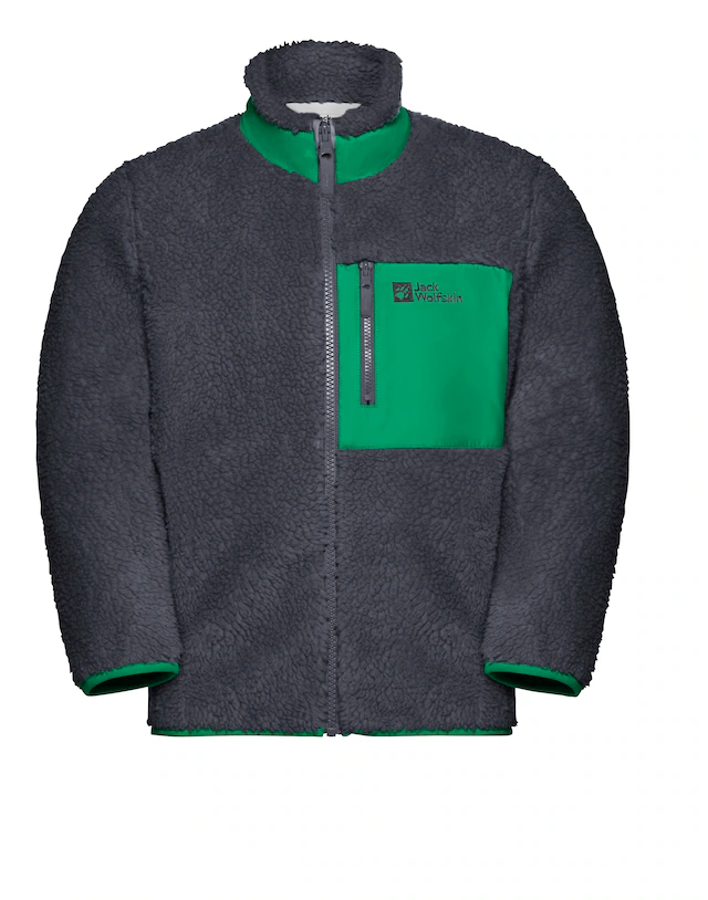 Jack Wolfskin Fleecejacke »ICE CURL JACKET K« mit Eingrifftaschen und Brusttaschen, atmungsaktiv, winddicht