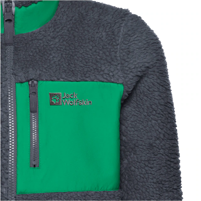 Jack Wolfskin Fleecejacke »ICE CURL JACKET K« mit Eingrifftaschen und Brusttaschen, atmungsaktiv, winddicht