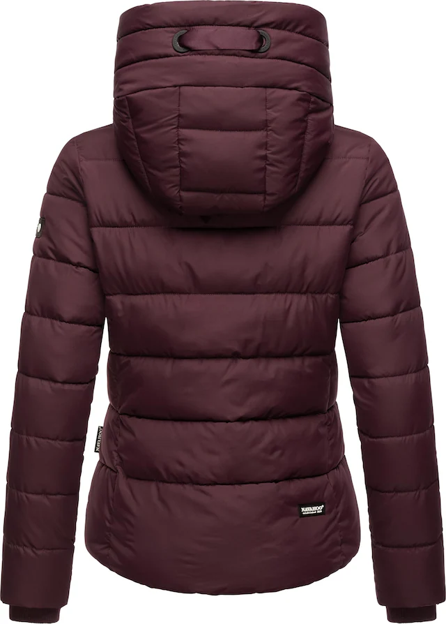 Navahoo Steppjacke »Amayaa« mit Kapuze stylische Damen Winterjacke mit coolen Applikationen