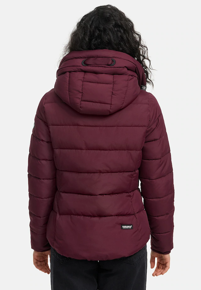 Navahoo Steppjacke »Amayaa« mit Kapuze stylische Damen Winterjacke mit coolen Applikationen