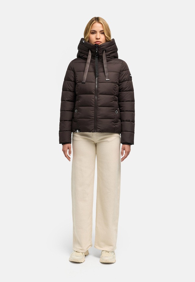 Navahoo Steppjacke »Amayaa« mit Kapuze stylische Damen Winterjacke mit coolen Applikationen