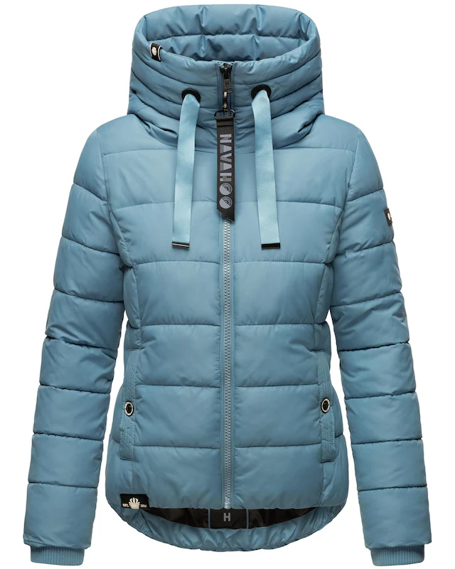 Navahoo Steppjacke »Amayaa« mit Kapuze stylische Damen Winterjacke mit coolen Applikationen