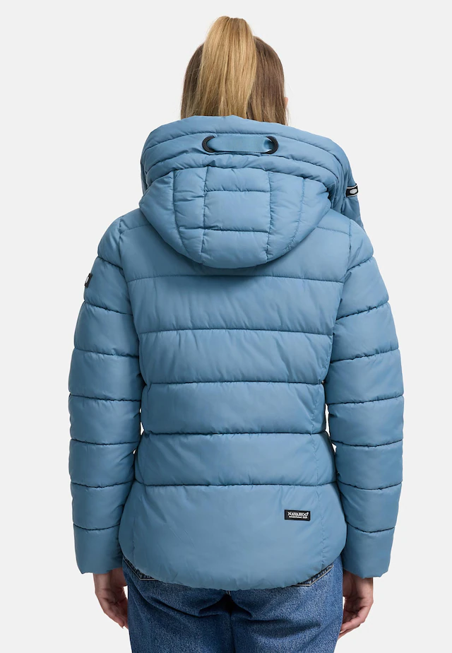 Navahoo Steppjacke »Amayaa« mit Kapuze stylische Damen Winterjacke mit coolen Applikationen