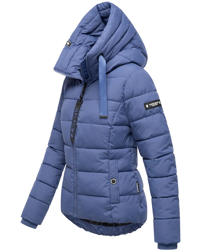 Navahoo Steppjacke »Amayaa« mit Kapuze stylische Damen Winterjacke mit coolen Applikationen