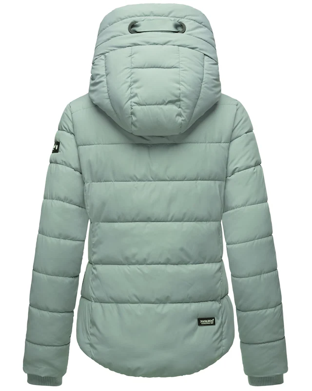 Navahoo Steppjacke »Amayaa« mit Kapuze stylische Damen Winterjacke mit coolen Applikationen