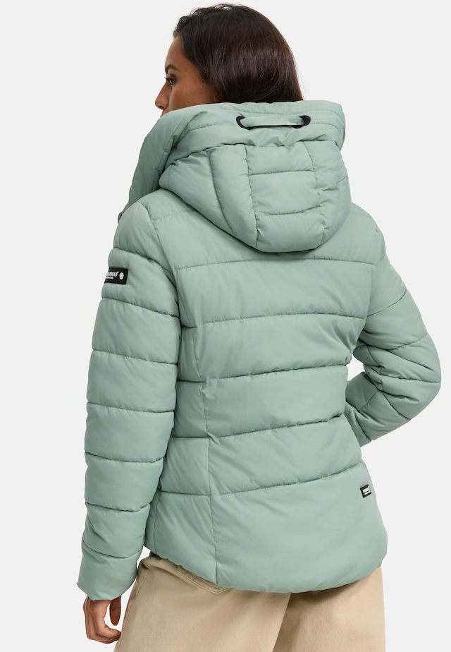 Navahoo Steppjacke »Amayaa« mit Kapuze stylische Damen Winterjacke mit coolen Applikationen