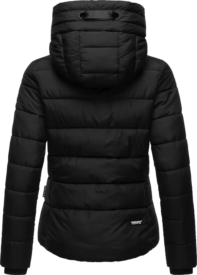 Navahoo Steppjacke »Amayaa« mit Kapuze stylische Damen Winterjacke mit coolen Applikationen